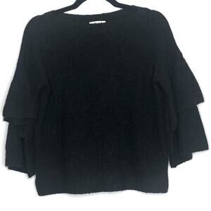 Madewell Pullover Ruffle Sleeve Wool Blend Sweater Size XSmall